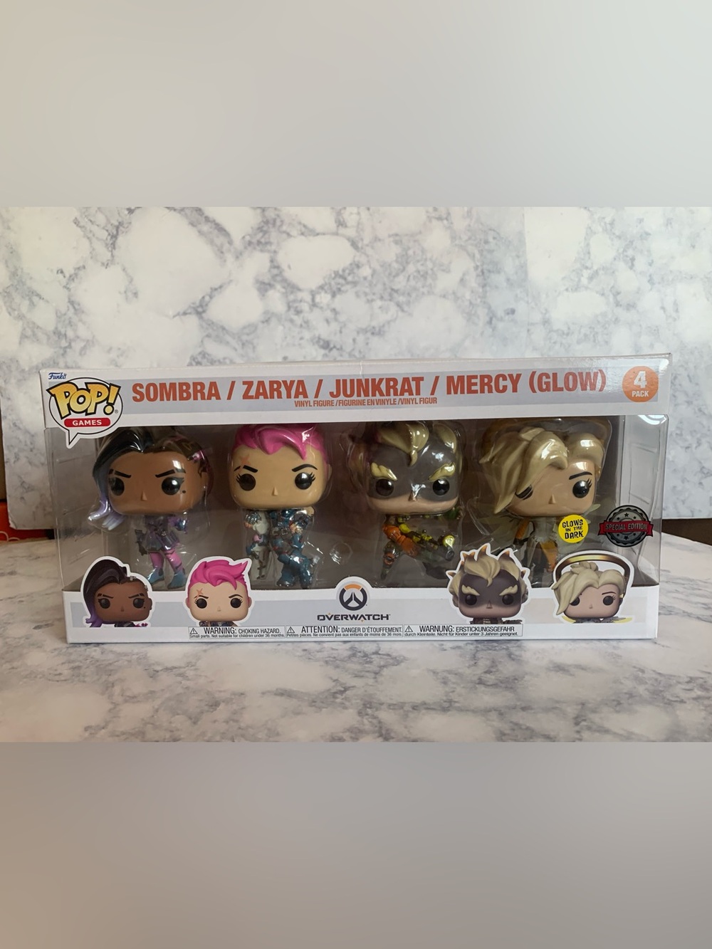 Overwatch Funko POP! Special Edition Sombra, Zarya , Junkrat & Mercy 4 Figures